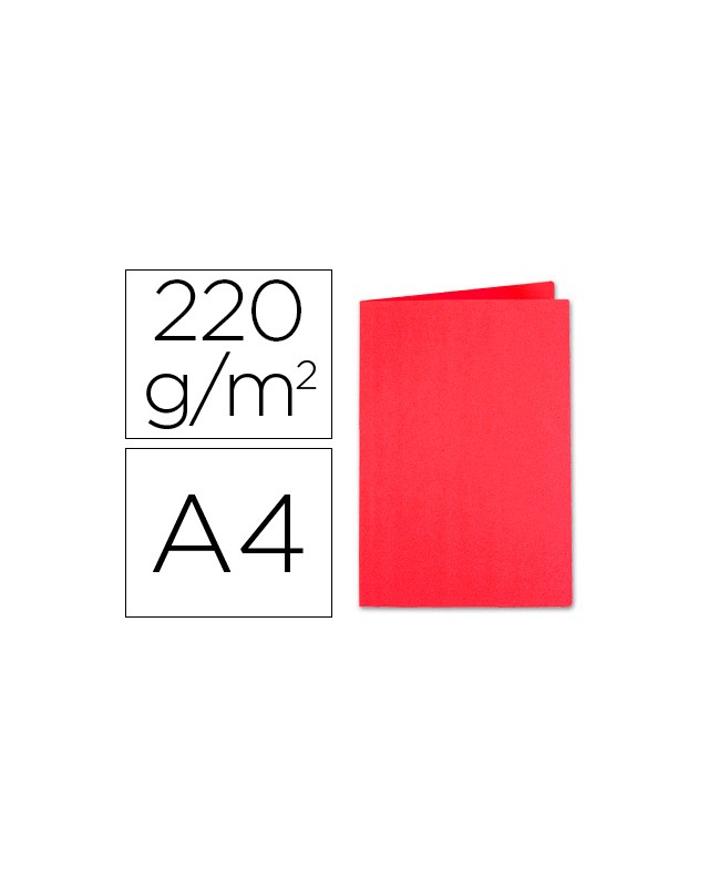 Subcarpeta cartulina exacompta din a4 rojo 220 gr