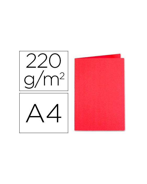 Subcarpeta cartulina exacompta din a4 rojo 220 gr