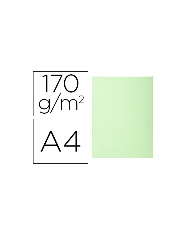 Subcarpeta cartulina reciclada exacompta din a4 verde vivo 170 gr