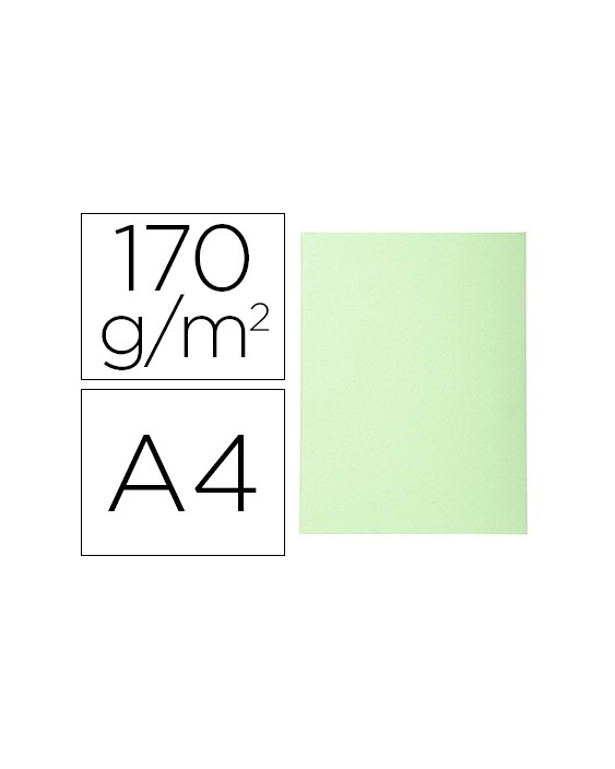 Subcarpeta cartulina reciclada exacompta din a4 verde vivo 170 gr