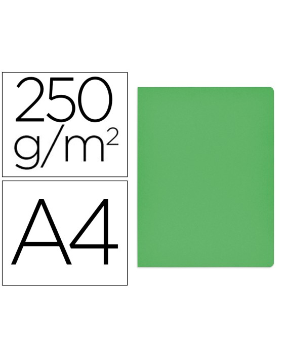 Subcarpeta cartulina gio simple intenso din a4 verde 230g/m2