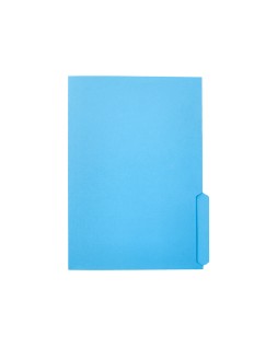 Subcarpeta cartulina liderpapel din a4 pestaña derecha 240g/m2 azul