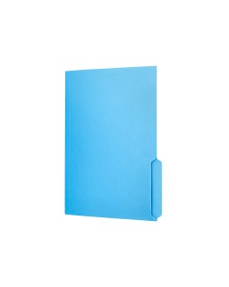 Subcarpeta cartulina liderpapel din a4 pestaña derecha 240g/m2 azul