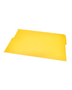 Subcarpeta cartulina liderpapel folio pestaña izquierda 240g/m2 amarillo