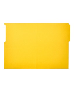 Subcarpeta cartulina liderpapel folio pestaña izquierda 240g/m2 amarillo