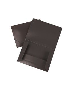 Carpeta liderpapel portadocumentos solapas polipropileno din a3 negro opaco lomo flexible