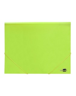 Carpeta liderpapel gomas solapas polipropileno din a4 amarillo fluor opaco