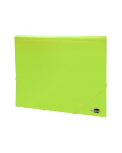 Carpeta liderpapel gomas solapas polipropileno din a4 amarillo fluor opaco