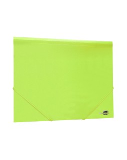 Carpeta liderpapel gomas solapas polipropileno din a4 amarillo fluor opaco