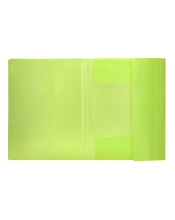 Carpeta liderpapel gomas solapas polipropileno din a4 amarillo fluor opaco