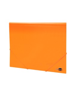Carpeta liderpapel gomas tres solapas polipropileno din a4 color naranja opaco