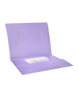 Carpeta liderpapel gomas tres solapas polipropileno din a4 color lavanda opaco