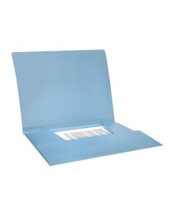 Carpeta liderpapel gomas tres solapas polipropileno din a4 color celeste opaco