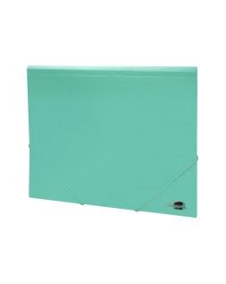 Carpeta liderpapel gomas tres solapas polipropileno din a4 color verde opaco