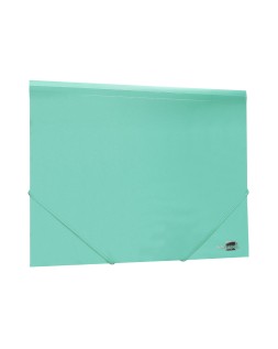 Carpeta liderpapel gomas tres solapas polipropileno din a4 color verde opaco
