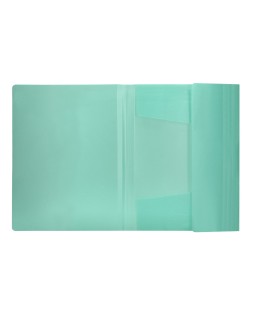 Carpeta liderpapel gomas tres solapas polipropileno din a4 color verde opaco