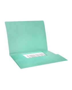 Carpeta liderpapel gomas tres solapas polipropileno din a4 color verde opaco