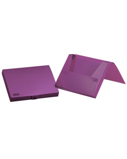Carpeta liderpapel portadocumentos gomas polipropileno din a4 lavanda opaco lomo 25 mm