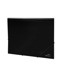 Carpeta liderpapel gomas tres solapas polipropileno din a4 color negro opaco