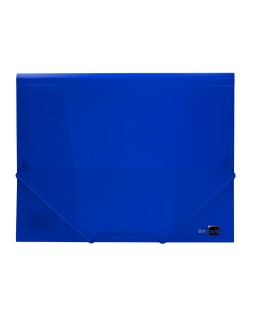 Carpeta liderpapel gomas tres solapas polipropileno din a4 color azul translucido
