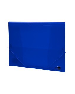 Carpeta liderpapel gomas tres solapas polipropileno din a4 color azul translucido