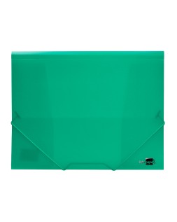 Carpeta liderpapel gomas solapas 34963 polipropileno din a4 verde translucido