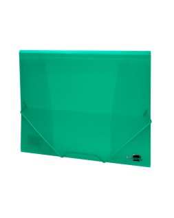 Carpeta liderpapel gomas solapas 34963 polipropileno din a4 verde translucido