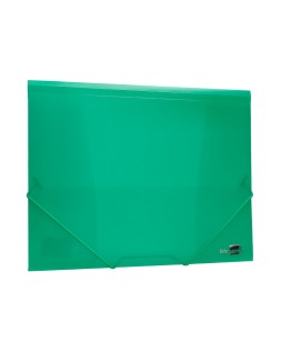 Carpeta liderpapel gomas solapas 34963 polipropileno din a4 verde translucido