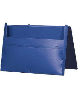 Carpeta liderpapel portadocumentos broche polipropileno din a4 azul con asa