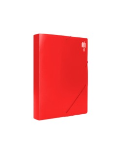 Carpeta liderpapel portadocumentos polipropileno din a4 roja lomo 50 mm