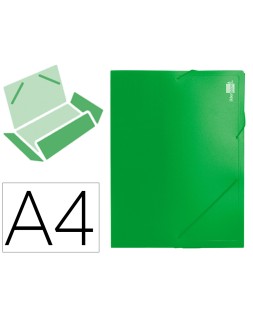 Carpeta liderpapel portadocumentos 36903 polipropileno dina4 verde lomo 50 mm