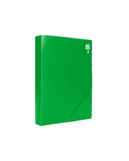Carpeta liderpapel portadocumentos 36903 polipropileno dina4 verde lomo 50 mm