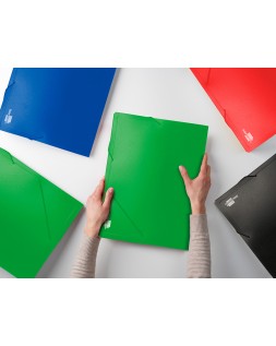 Carpeta liderpapel portadocumentos 36903 polipropileno dina4 verde lomo 50 mm