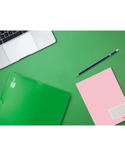 Carpeta liderpapel portadocumentos 36903 polipropileno dina4 verde lomo 50 mm