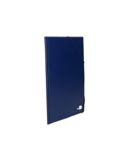 Carpeta liderpapel gomas folio sencilla pvc azul