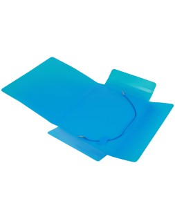 Carpeta liderpapel gomas tres solapas polipropileno din a5 color azul