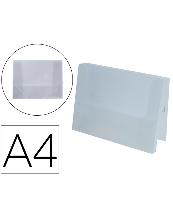Carpeta liderpapel portadocumentos polipropileno dina4 transparente translucido lomo 50 mm