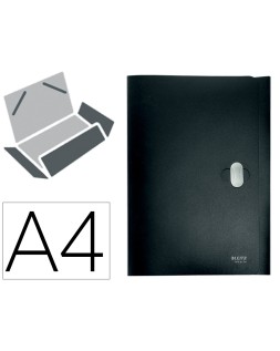 Carpeta leitz recycle gomas tres solapas din a4 polipropileno negro