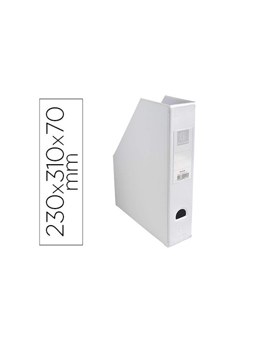 Revistero exacompta pvc lomo 70 mm color blanco 230x310x70 mm