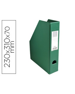 Revistero exacompta pvc lomo 70 mm color verde 230x310x70 mm