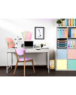 Revistero exacompta aquarel mag-cube set de 4 unidades colores pastel 266x328x305 mm