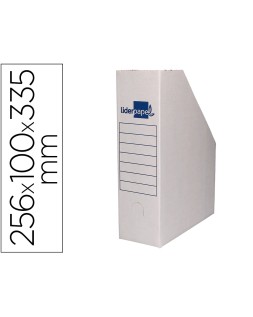 Revistero liderpapel ecouse carton 100% reciclado color blanco 256x100x335 mm