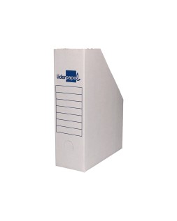 Revistero liderpapel ecouse carton 100% reciclado color blanco 256x100x335 mm