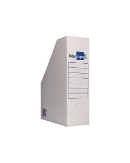 Revistero liderpapel ecouse carton 100% reciclado color blanco 256x100x335 mm