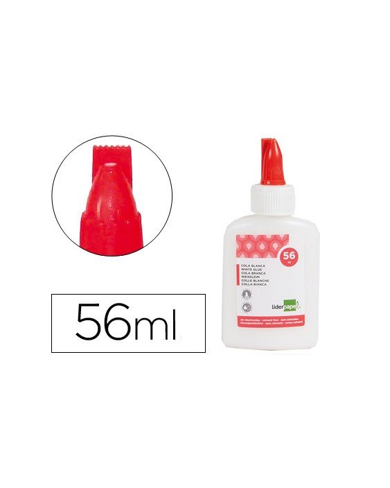 Pegamento cola blanca lavable liderpapel bote de 56 ml