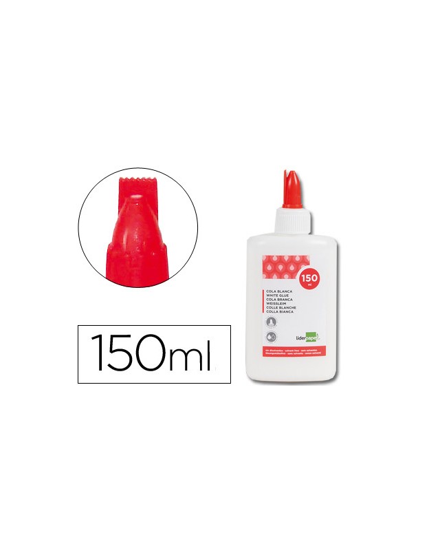 Pegamento cola blanca lavable liderpapel bote de 150 ml