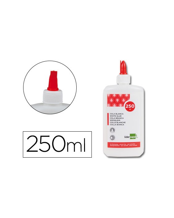 Pegamento cola blanca lavable liderpapel bote de 250 ml