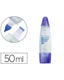 Pegamento cola liquida tombow transparente aqua permanente con 2 puntas bote de 50 ml