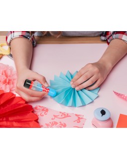 Pegamento liderpapel en barra 15 g trazo magico color neon surtido unidad
