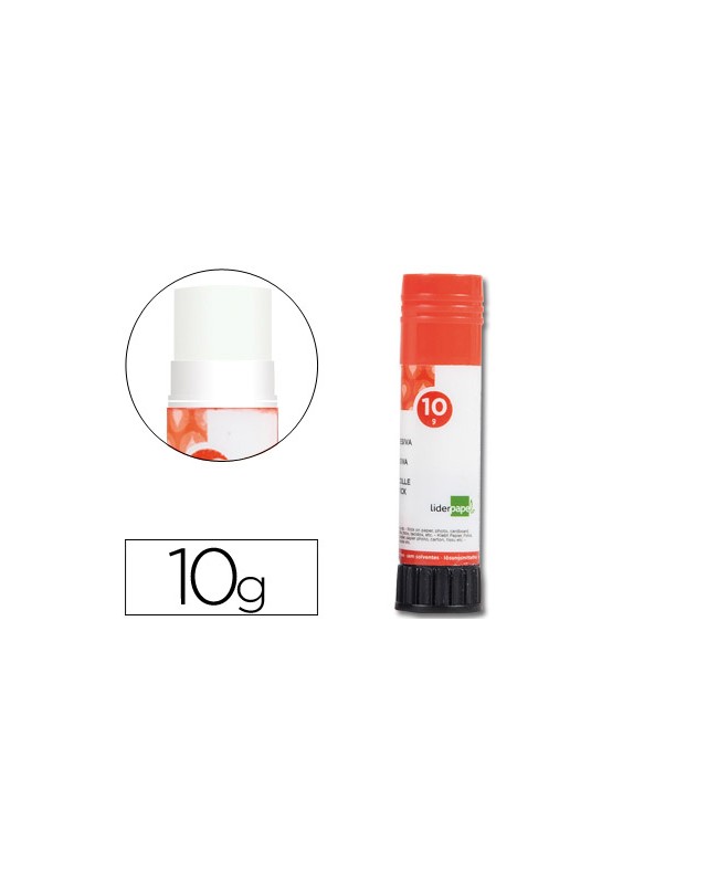 Pegamento liderpapel en barra 10 g unidad